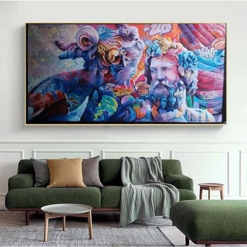 Banksy Graffiti Canvas Abstract Painting Wall Street Art Decor Urban Banksy Wall Art Picture for Living Room Home Decoration