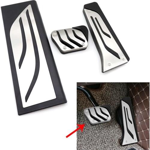 Car Foot Gas Brake Rest Pedals Cover Automatic Transmission Kit For BMW X3 2018-2020 & X4 2019-2020 LHD