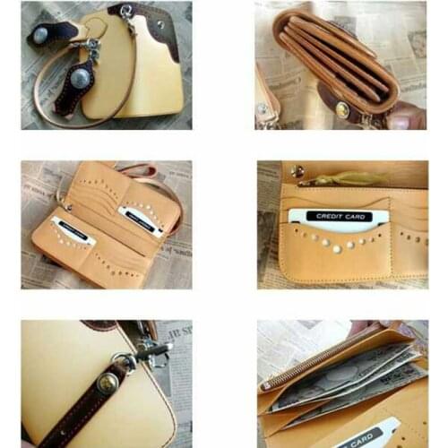 Leather craft template cutter vintage wallet card holder Die cutting knife mould leather punches tool set deri el aletleri