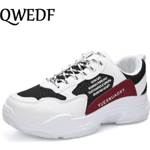 2019 Spring autumn Fashion Shoes Men Height Increasing Breathable White Shoes Casual Thick Sole Sneakers for Male A3-65