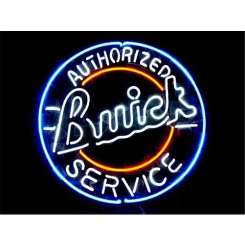 NEON SIGN For BUICK CHEVY GM US AUTO Signboard REAL GLASS BEER BAR PUB display Restaurant outdoor Light Signs 18*18