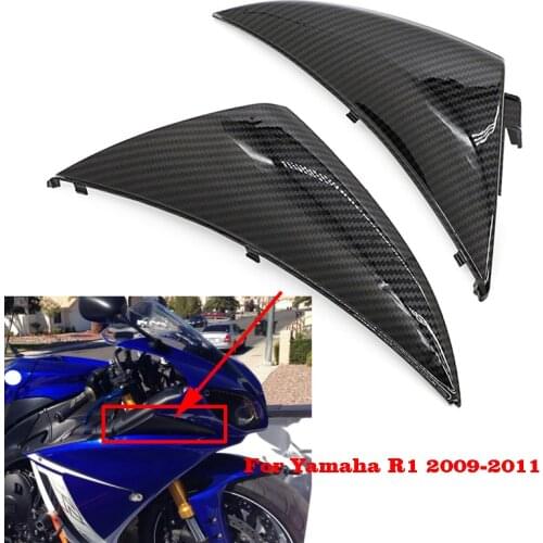 Motorcycle Water Transfer Printing Headlight Side Bodywork Fairing Panel Covers Cowling For Yamaha YZF R1 YZF-R1 2009 2010 2011