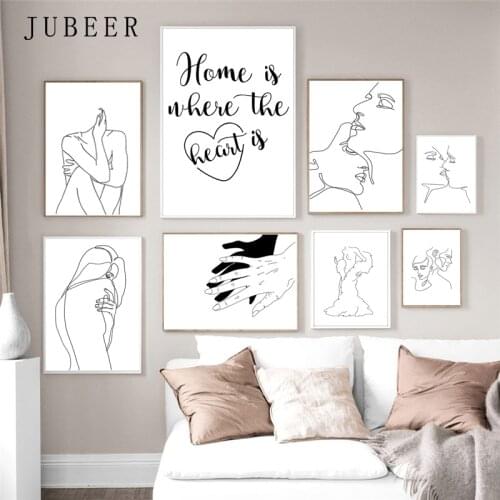 Nordic Style Poster Sheets for Paintings Bedroom Decoration Paintings Posters Decorativos for Room Minimalist Wall Canvas Prints