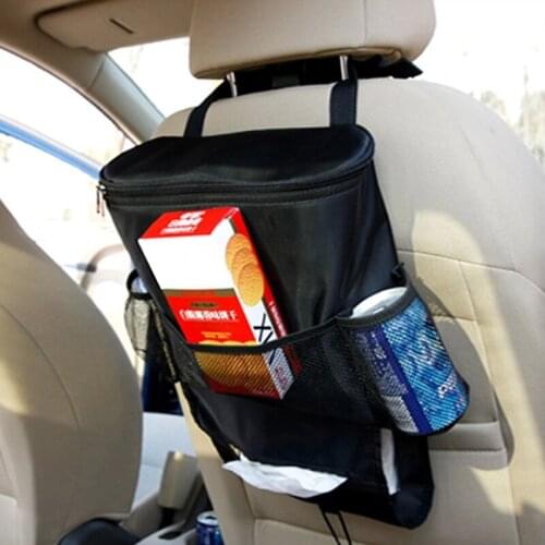 Portable Car Dustbin Garbage Bag Dust Seat Back Storage Rubbish Bin Box Case Sundries Holder Organizer Fresh-keeping bag