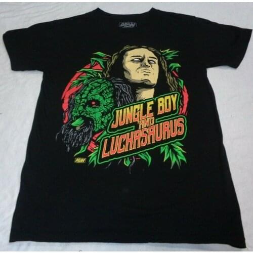 Jungle Boy and Luchasaurus Shirt Adult Small All Elite Wrestling AEW