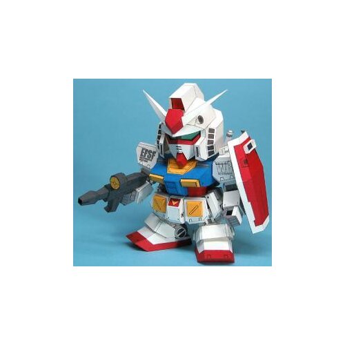 SD Gundam RX-78 Ka Edition (5 pages edition) 3D Model Paper Doll Toy