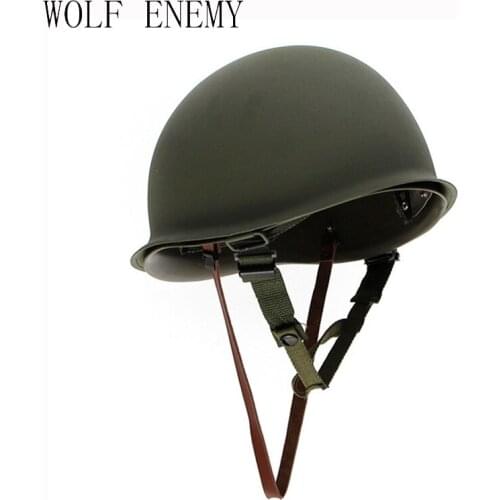 New Hot Sale High Quality Universal Portable Military Steel M1 Helmet Tactical Protective Army Equipment Field Green Helmet