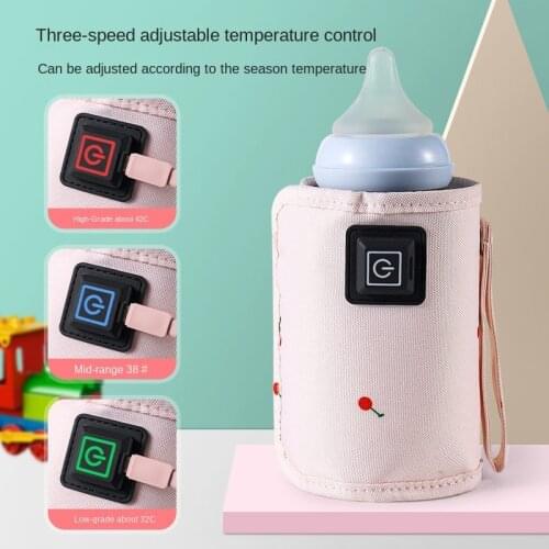 Baby Bottle Thermostat USB Smart Heating Insulation in Winter Portable Milk Warmer Keep Warm Outside
