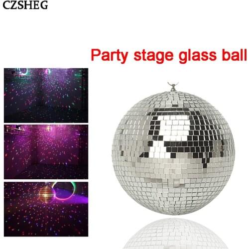 Rotating stage crystal ball 20cm rotating crystal ball for party decoration dj lighting bar party stage