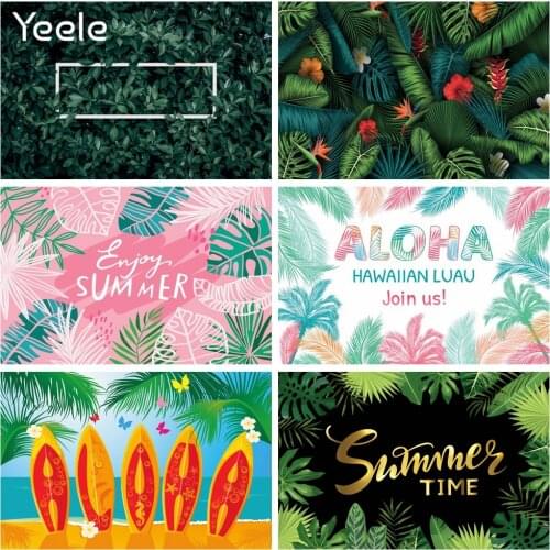 Yeele Summer Jungle Photocall Green Leaves Birthday Party Photography Backdrop Portrait Decoration Backgrounds For Photo Studio