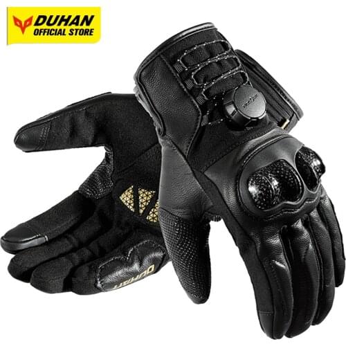 DUHAN Motorcycle Gloves Anti-slip Cycling Gloves Shockproof Hand Protection Accessories Motocross Breathable Gloves Moto Riding