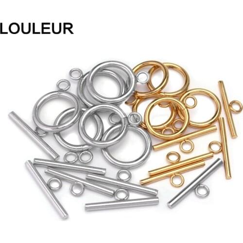 Stainless Steel OT Clasps Bracelet Toggle Clasp Connectors for DIY Bracelet Necklace Jewelry Findings Making Supplies Wholesale
