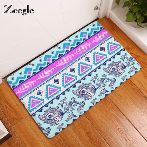 Zeegle Entrance Doormats Bath Rug Washable Kitchen Floor Carpet Non-slip Bathroom Mat Kids Bedroom Bedside Carpet For Home Decor