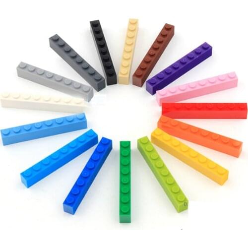 100pcs 1x8 Dot DIY Building Blocks Thick Figures Bricks Educational Creative Size Compatible With 3008 Plastic Toys for Children