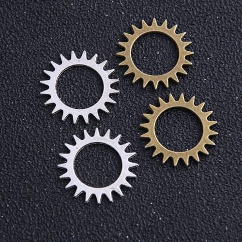 20pieces/lot 22mm Two Color Antique Metal Alloy Gear Jewelry Charm Jewelry Pendant Findings