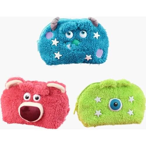 20cm Anime Characters Stuffed Plush Toys Sulley LOTSO Mr.Q Stuff Plush Doll Toys Gifts for Children Cosmetic Bag Coin Purse