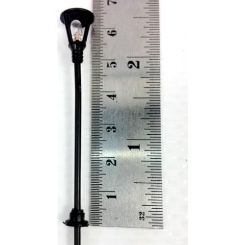 50pcs/lot architectural scale Building model materials sand table single head luminous street light black garden light