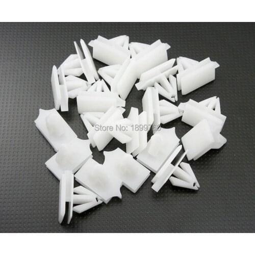 50 Pcs Rocker Moulding Nylon Clips Retainer Fastener 10323057 For Pontiac Cadillac For Chevrolet For Hummer H2