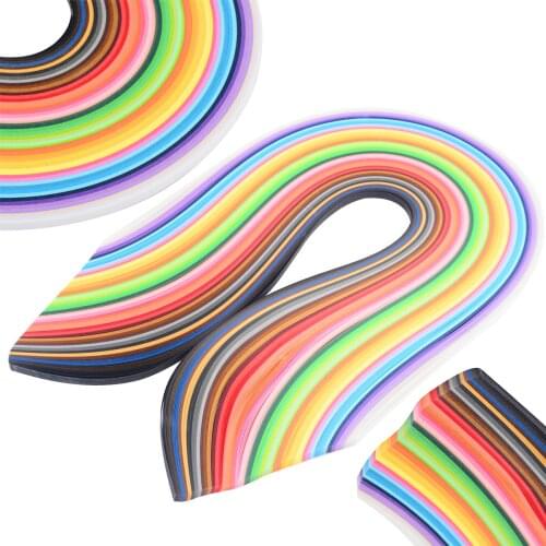 500pcs New Rainbow Quilling Paper 5*540mm Strips Quilling Paper Mixed 50 Colors Craft Kit for Scrapbook Gift DIY Decor
