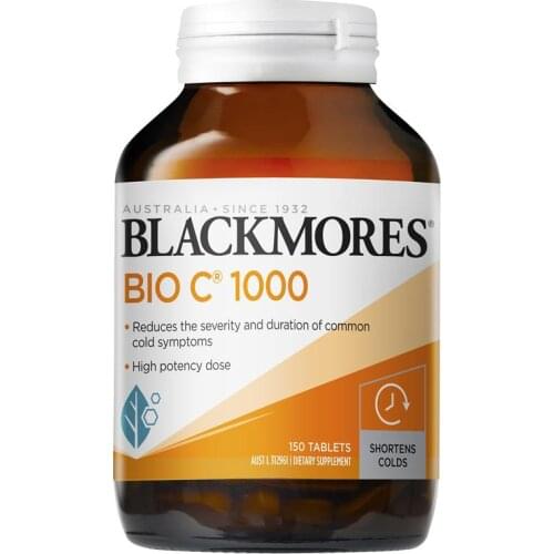 Australia Black More Vitamin C 1000mg Tablets Men Women Immunity Vitamins Minerals Health Wellness Beauty VC Pills Supplements