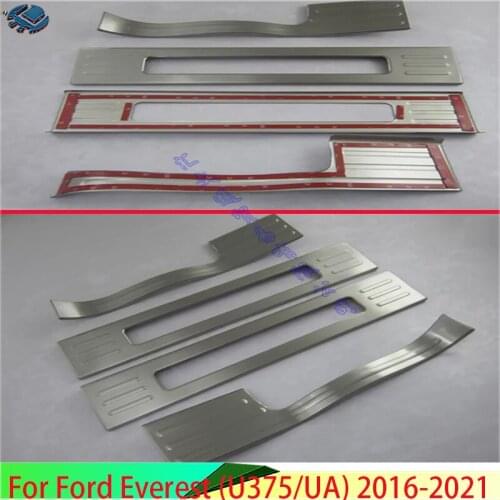 For Ford Everest 2016 2017 2018 Stainless Steel door sill Protectors