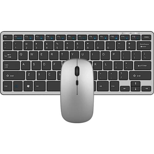 New Home Office for Macbook Pro 13.3/15/16 Wireless Recharging Keyboard and Mouse Combo for Mac Pro Air Chocolate Mute Button