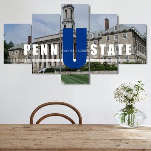 Frameless 5 Pieces Wall Art Penn U State Landscape Canvas Print Painting Modern Home Decor Living Room Bedroom Wall Pictures