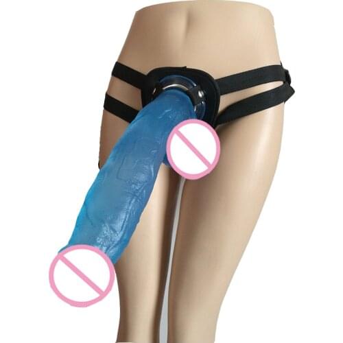 HOWOSEX big dildos Strap On Dildo suction cup O-ring Adjustable Leather Panties Ultra Harness Strapon Penis For Lesbian sextoy