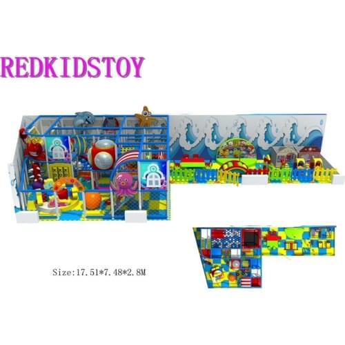 Exported to Lithuania Custom-made Multi-functional Indoor Play Center With Birthday Party Area