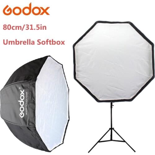 Godox Photo Studio 80cm/31.5in Portable Octagon Flash Speedlight Speedlite Umbrella Softbox Soft Box Brolly Reflector