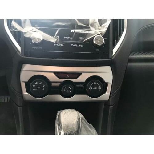 ABS Chrome Air Conditioning Switch Cover Trim Sticker For Subaru XV 2018-2020 Car Accessories