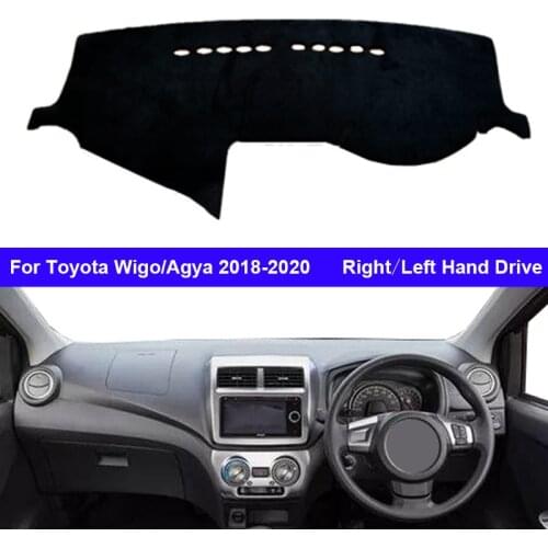 Car Auto Inner Dashboard Cover Dash Mat Carpet Rug For Toyota Wigo/Agya 2018 2019 2020 LHD RHD 2 Layers Sunshade Auto Cape
