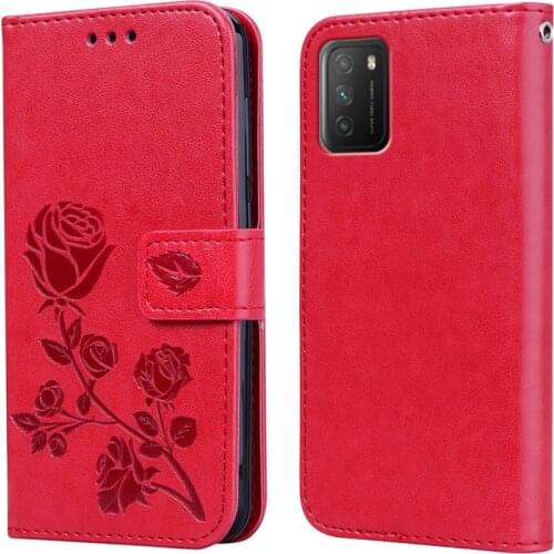 Leather Flip Cover for Xiaomi Poco M 3 128GB M2010J19CG M2010J19CT Funda Wallet Case For Poco M3 Funda on Poco Poxo M3 Case Book