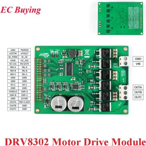 DRV8302 Motor Drive Module DC 5.5-45V 15A High Power BLDC Brushless PMSM Drive ST FOC Vector Control Amplifier Module