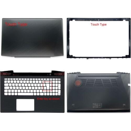 New For Lenovo Y50 Y50-70 With Touch AM14R000300 Laptop Back Cover/Front Bezel/Palmrest/Bottom Case Touch Type Black