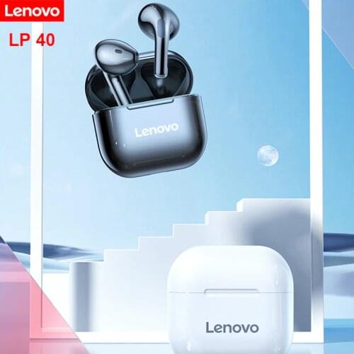 Original Lenovo LP40 wireless headphones TWS Bluetooth Earphones Touch Control Sport Headset Stereo Earbuds For Phone Android