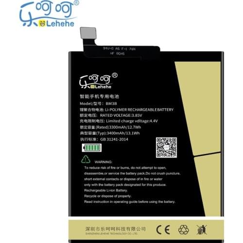 Original LEHEHE BM3B Battery For Xiaomi MIX2 3300mAh Li-Polymer Replacement Bateria with Tools Gifts
