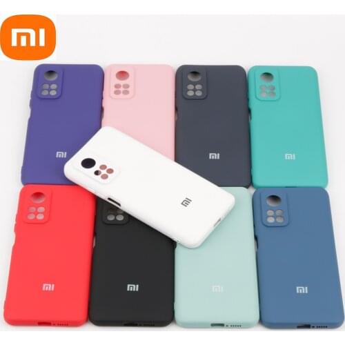 Original Xiaomi Mi 10T Pro Silky Soft-Touch Liquid Silicone Phone Protective Cover Case for Xiaomi 10T with logo