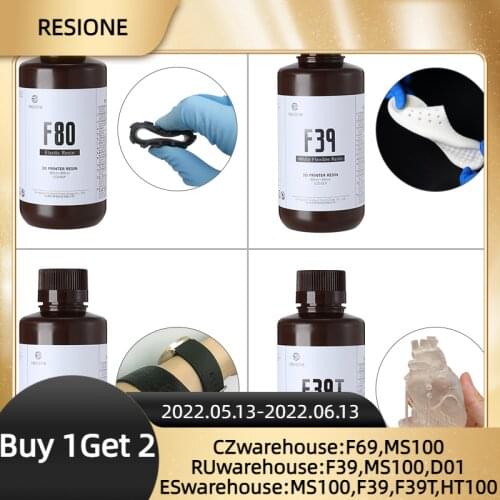 Resione 500g 3D UV Resin Tear Resistant Flexible Elastic For Elegoo Anycubic Resin 3D Printer SLA DLP LCD