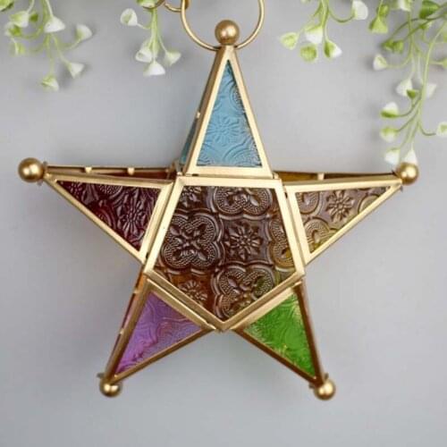 Romantic Wedding Glass Tealight,Hanging Candlestick Holder,Decorative Glass Lantern Candle Holders,Home Decor,Decoration Salon