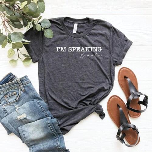 I'm Speaking Shirt 2020, Elected Joe Biden Shirt Kamala Harris Tops Funny Slogan Unisex Couple Holiday T-shirt