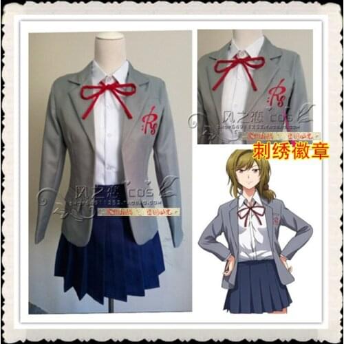 Gekkan Shoujo Nozaki-kun Monthly Girls' Nozaki-kun Yuzuki Seo Roman Academy School Uniform Dress Cosplay Costume F016