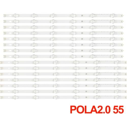 14 PCS LED backlight strip for LG 55 inch TV 55LN5310 55LN5400 55LN5200 55LA6200 55LN5700 innotek Pola 2.0 POLA2.0 55 R L type