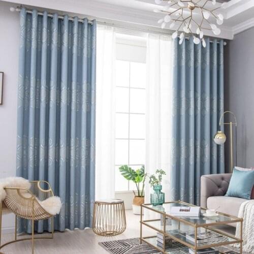 Thickened High Curtains for Living Dining Room Bedroom Cotton Jacquard Shading Curtains Suitable Nordic Style Curtains Custom