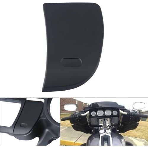 Motorcycle Inner Speedometer Fairing Media Door For HarleyTouring Electra Glide Street Glide 2014-2021 Black