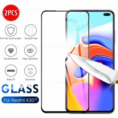 2pcs Tempered Glass for Xiaomi Redmi K30 K20 7 7a 8 8a Note 7 8Pro Full Screen Protector k20 k30 7 7a 8 8a note7 8pro Glass Film