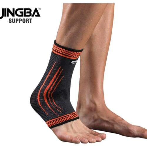JINGBA SUPPORT 1 PCS Dropshipping Nylon Compression Ankle Brace Support Protector Outdoor Sports Protective Ankle joint