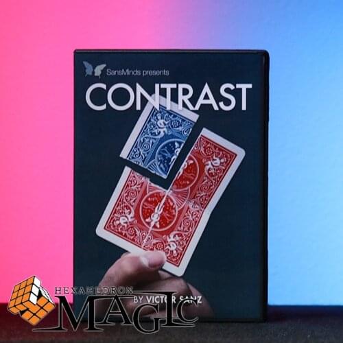 2017 New Contrast (DVD and Gimmick) by Victor Sanz and SansMinds - DVD close-up card magic trick products / wholesale