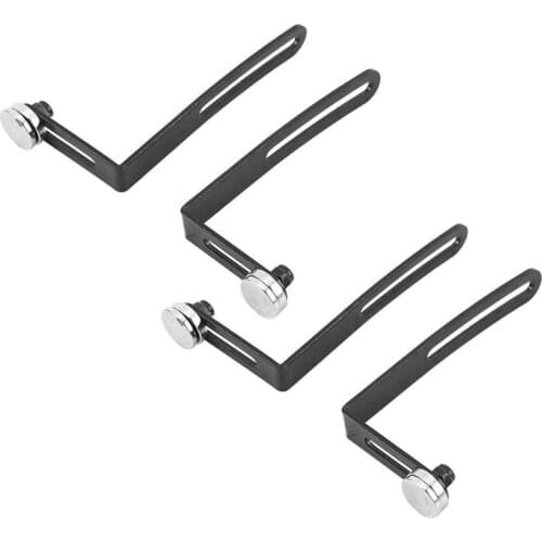 4PCS RC Car Shell Body Mount Metal L-Bracket with Magnet for 1:10 RC Crawler Car Axial SCX10 90046 D90