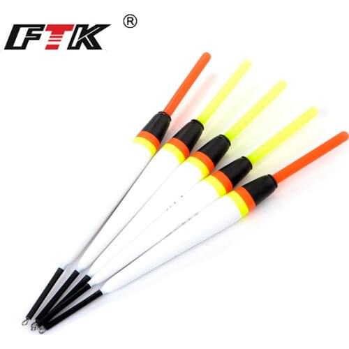 FTK 5pcs/lot 2g 3g 4g 5g Luminous Barguzinsky Fir Bobber Carp Fishing Float 15.5-17cm Light Stick Float Buoy For Fishing Tackle